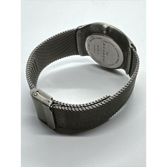 Skagen SKW6140 Men\'s Gray Mesh Straps Analog Dial Quartz Genuine Watch AEA136 main image 5